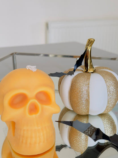 Halloween scull candle